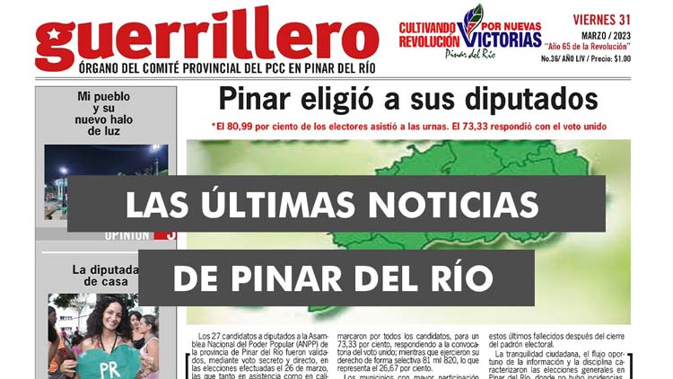 The latest news from Pinar del Río with Guerrilla |  March 31, 2023