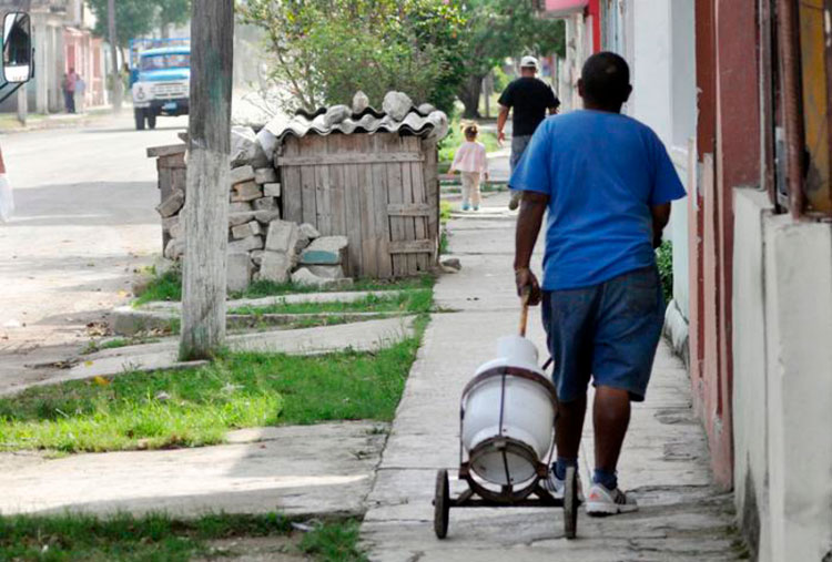 Cilindro sde Gas Licuado en Pinar del Río, Cuba