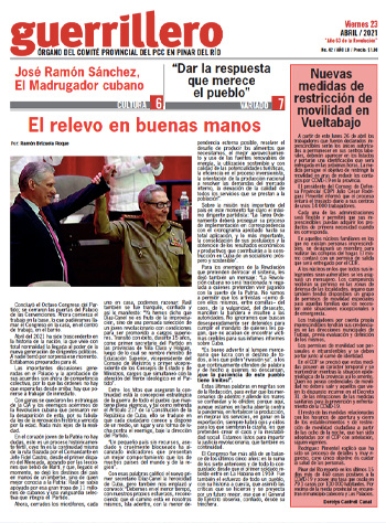 Periódico Guerrillero del 23 de abril de 2021