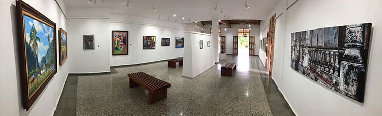 Vista de la exposición virtual Maestros, en ArtSteps, dedicada a nueve artistas fundadores del FCBC en Pinar del Río.