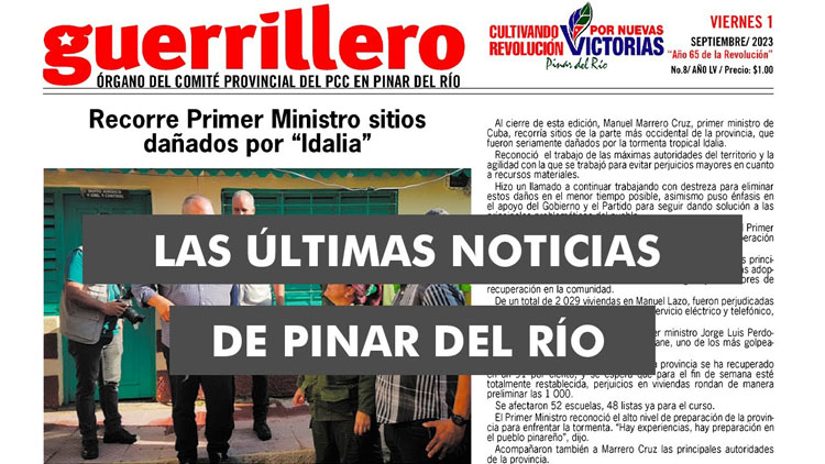 The latest news from Pinar del Río with Guerrilla |  September 1, 2023