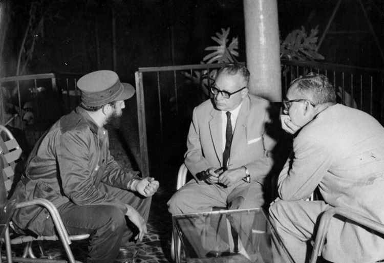 Fidel Castro y Romulo Betancourt enero de 1959
