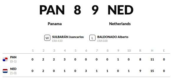 beisbol Panama vs Paises Bajos 580x276 1